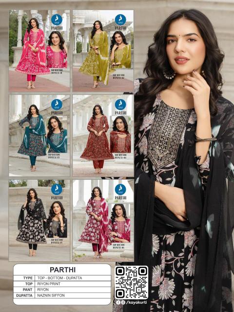 Kaya parthi anarkali style wholesale dealers of kurtis in kerala